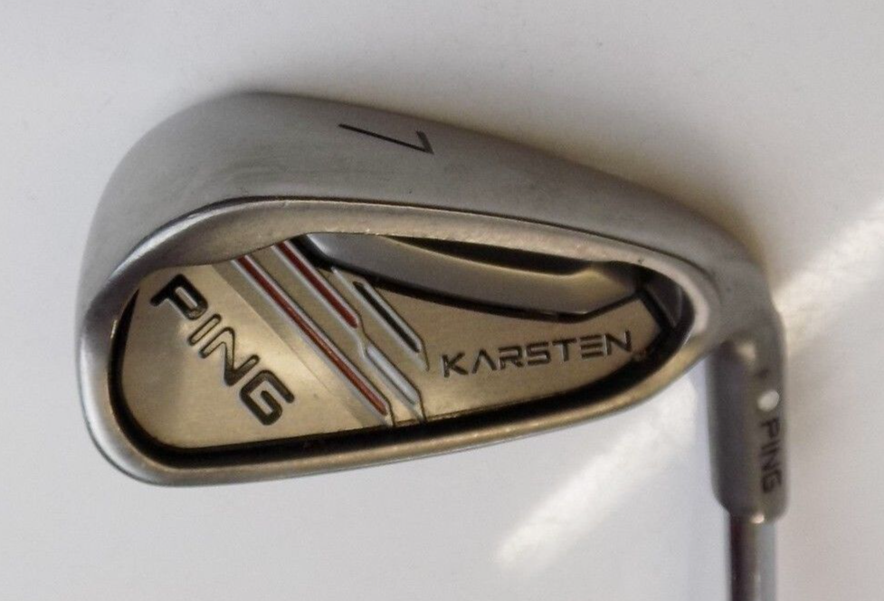 Ping Karsten White Dot 7 Iron Ping Regular Flex Steel Shaft Ping Grip