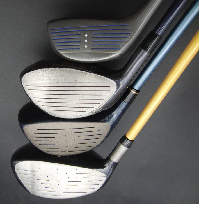 Set of 4 Drivers Mizuno Dunlop Tangent Evanova Stiff/Ladies Graphite Shafts
