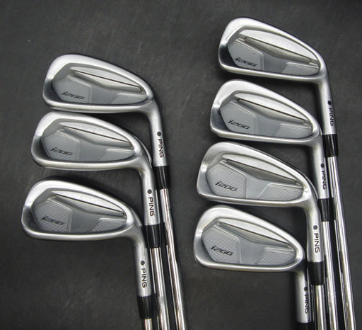 Set of 7x Ping i200 Black Dot Irons 4-PW Extra Stiff Steel Shafts Iomic Grips