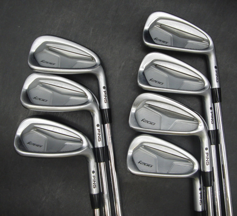 Set of 7x Ping i200 Black Dot Irons 4-PW Extra Stiff Steel Shafts Iomic Grips
