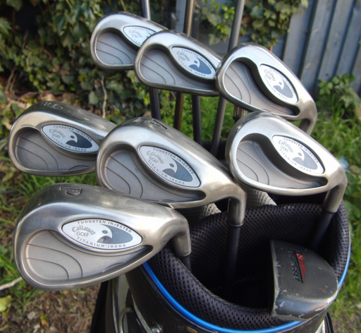 Set of Callaway Hawk Eye Irons 6-SW+AW + Driver+5 Wood + 7 Wood + Putter*