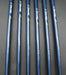 Set of 6x Spalding High Ball Irons 5-PW Stiff Graphite Shafts Spalding Grips