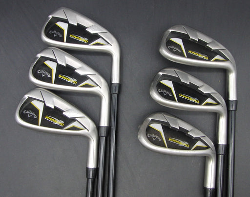 Set of 6x Callaway Warbird 5-PW Irons Regular Graphite Shafts Callaway Grips*