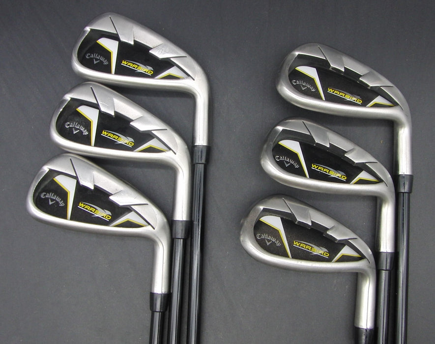 Set of 6x Callaway Warbird 5-PW Irons Regular Graphite Shafts Callaway Grips*