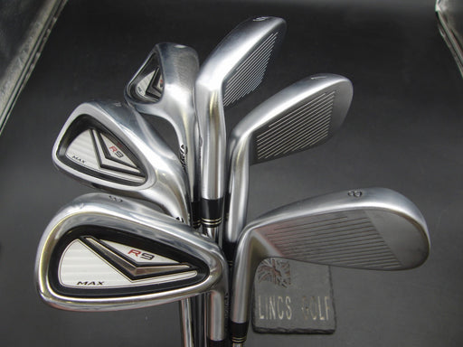 Set of 6x TaylorMade R9 Max 6-SW Irons Stiff Steel Shafts with Grips