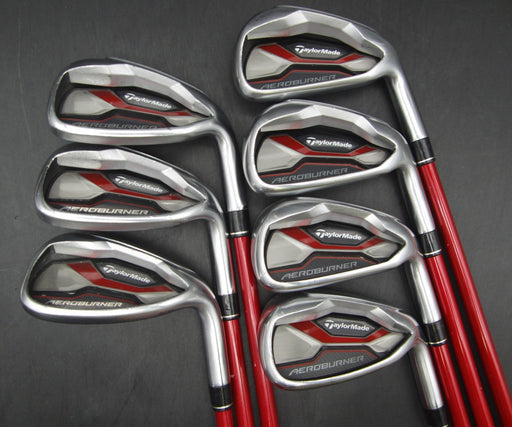 Set of 7x TaylorMade AeroBurner Irons 5-SW Regular Graphite Shafts Mixed Grips