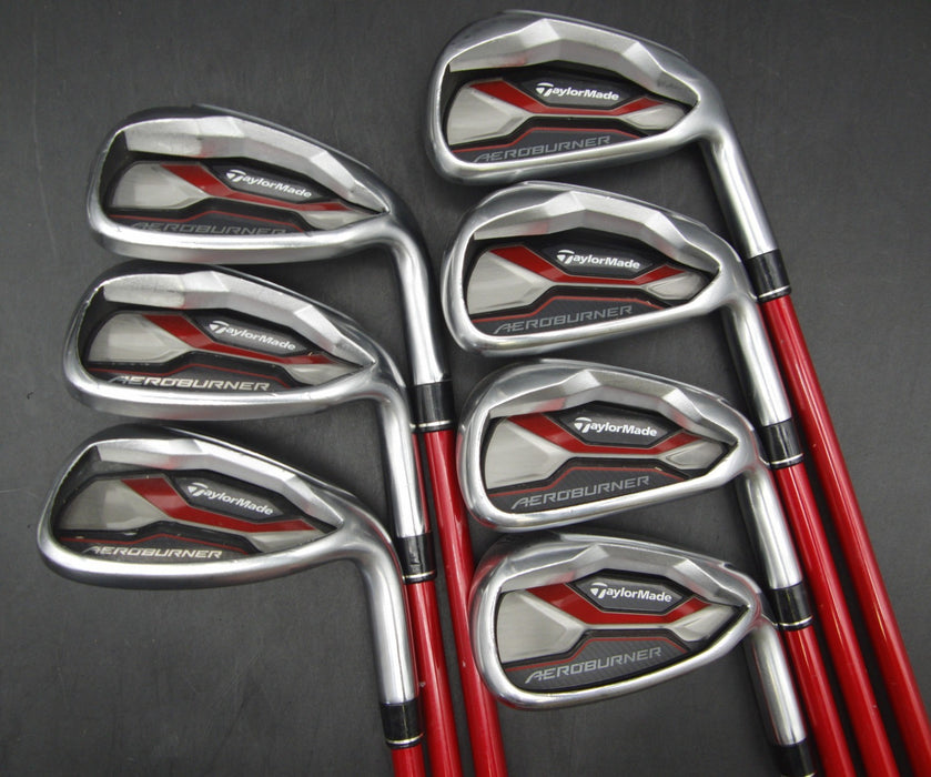 Set of 7x TaylorMade AeroBurner Irons 5-SW Regular Graphite Shafts Mixed Grips