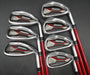 Set of 7x TaylorMade AeroBurner Irons 5-SW Regular Graphite Shafts Mixed Grips