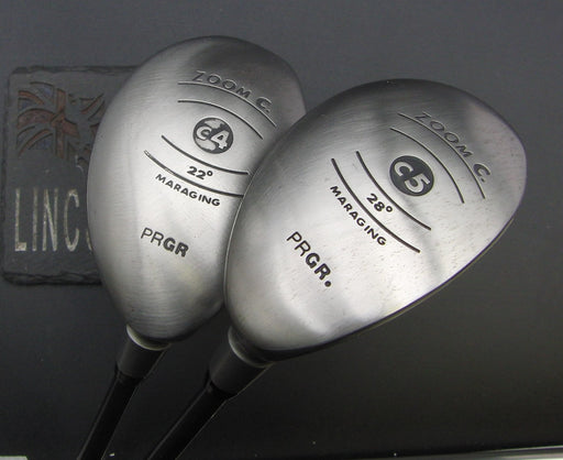 Set of 2 Ladies PRGR Zoom C 4+5 Hybrids Ladies Graphite Shafts Mixed Grips