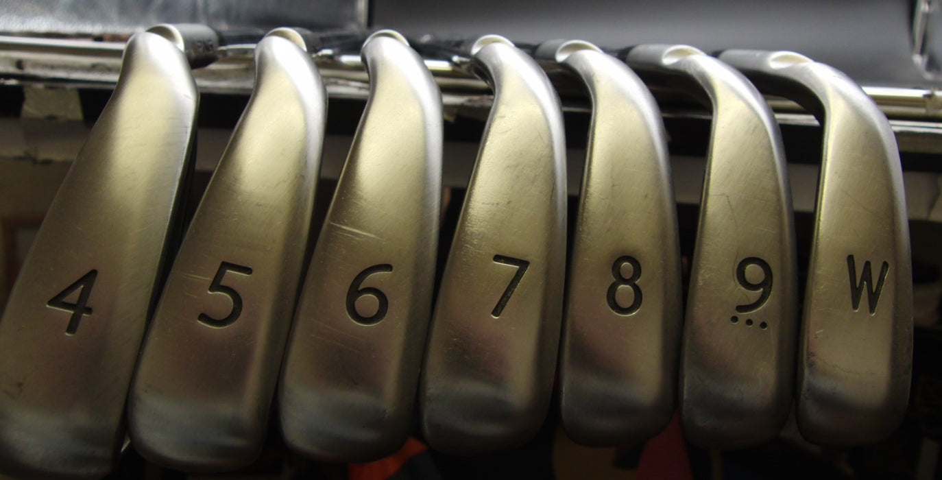 Set of 7x Ping G Series Brown Dot Irons 4-PW Stiff Steel Shafts GolfPride Grips