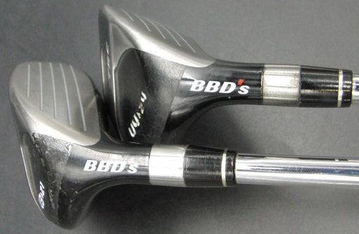 Set of 2 Royal Collection BBD's TRC 3 21° & 4 24° Hybrids Stiff Steel Shafts