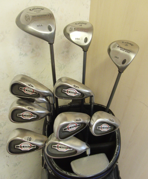 Set of Callaway Big Bertha Irons 4-PW+Callaway Driver+Callaway 4+5 Wood+ Putter
