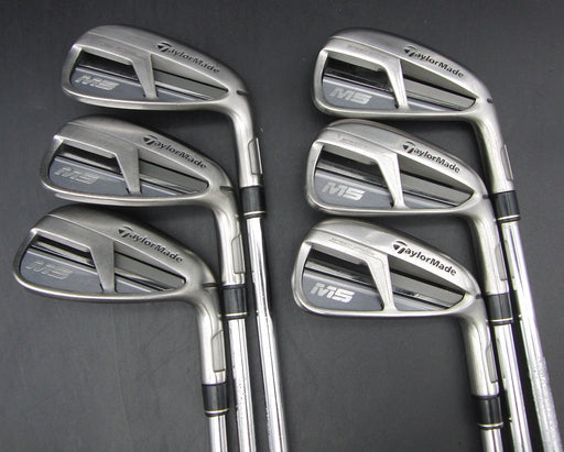 Set of 6x TaylorMade M5 5-PW Irons Stiff Steel Shafts STM Grips