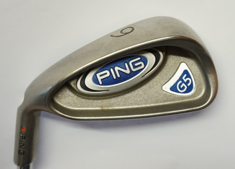 Left Handed Ping G5 Red Dot 6 Iron AWT Regular Steel Shaft Ping Grip