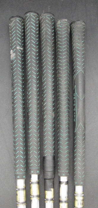 Set of 5x Dave Pelz Feather Lite 4,5,7,8+PW Irons Regular Steel Shafts