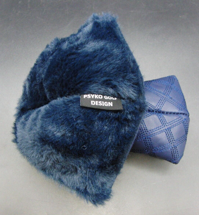 PSYKO GOLF CrocEffect/Quilted Genuine Leather Putter Embossed Logo Head Cover