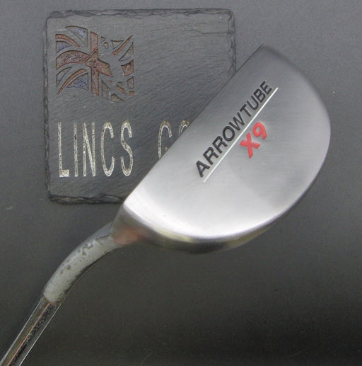 Left-Handed Arrowtube X9 Putter 84cm Playing Length Steel Shaft Chaucer Grip