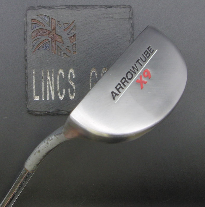 Left-Handed Arrowtube X9 Putter 84cm Playing Length Steel Shaft Chaucer Grip