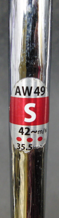 MacGregor MacTec NV-F 49° Gap Wedge Stiff Steel Shaft NV-F Grip