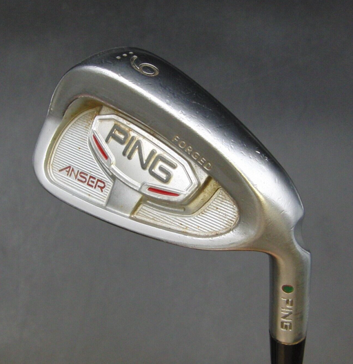 Ping Anser Forged Green Dot 9 Iron Stiff Steel Shaft Lamkin Grip