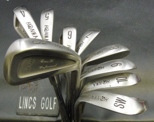 Set of 9 x Honma DC-500 Irons 3-SW Regular Steel Shafts Honma Grips