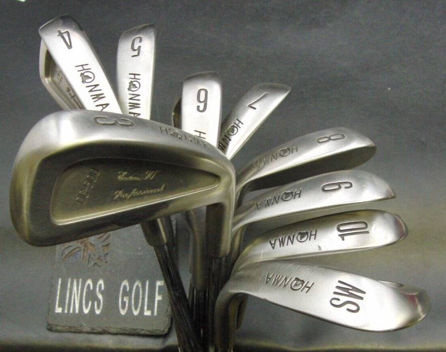 Set of 9 x Honma DC-500 Irons 3-SW Regular Steel Shafts Honma Grips