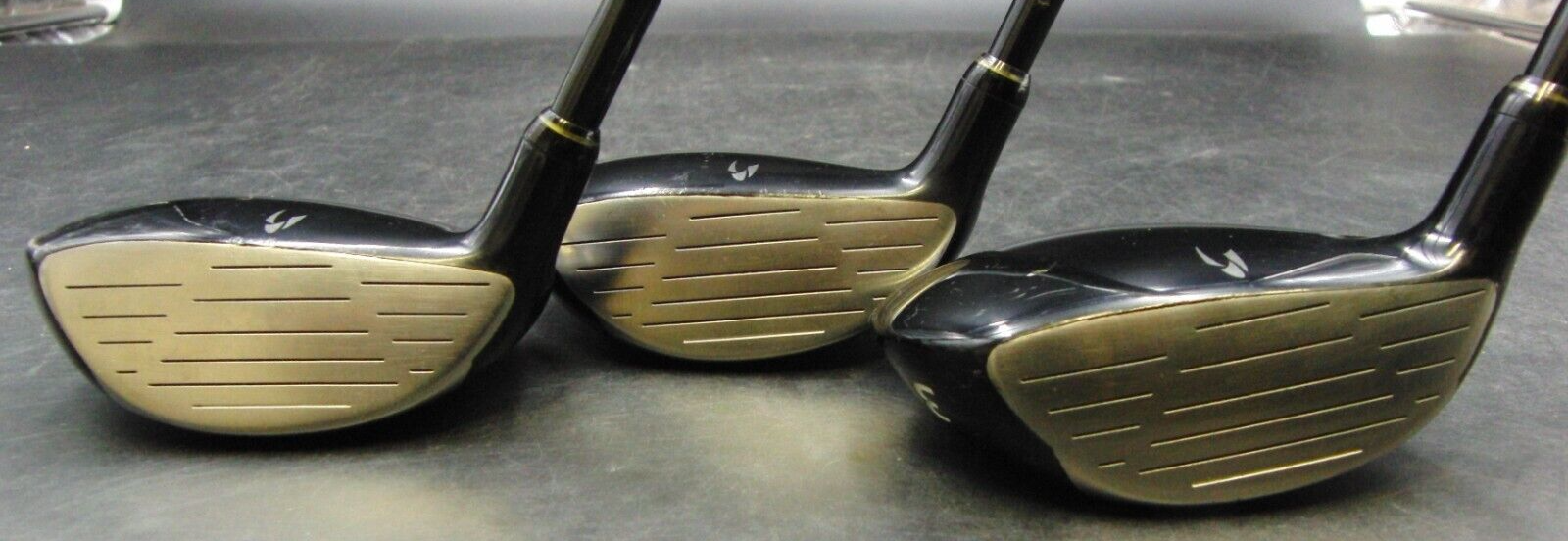 Japanese Set of 3 PRGR Speed Hit+ 3, 4 & 5 Woods Stiff Graphite Shafts