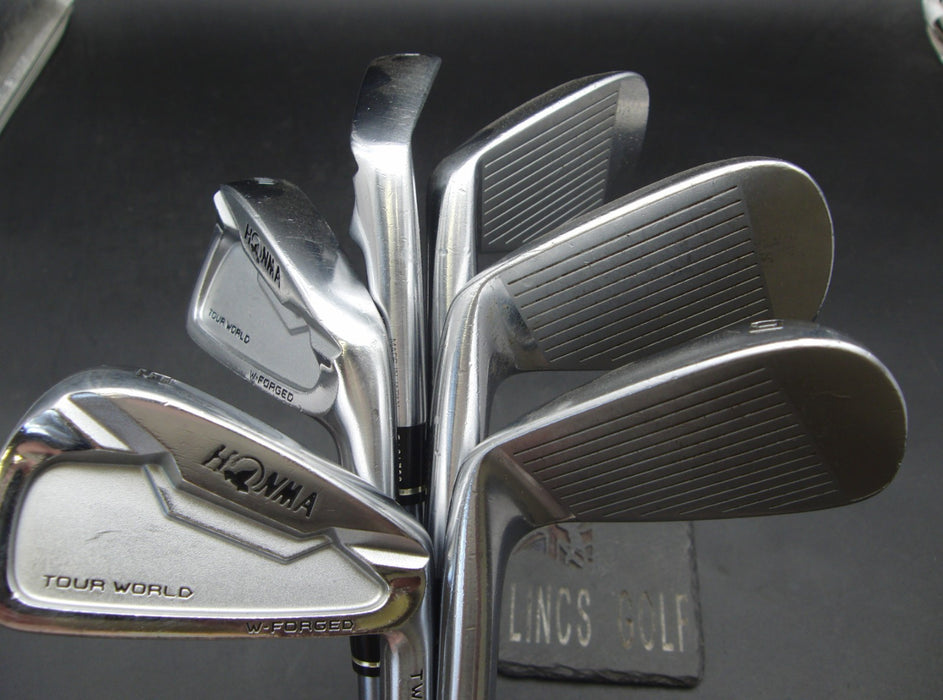 Set of 6x Honma Tour World TW737 V5 Irons 5-10 Stiff Graphite Shafts