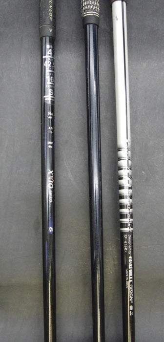 Set of 3 XXIO 9° Driver & 3 + 4 Woods Regular/Stiff Graphite Shafts