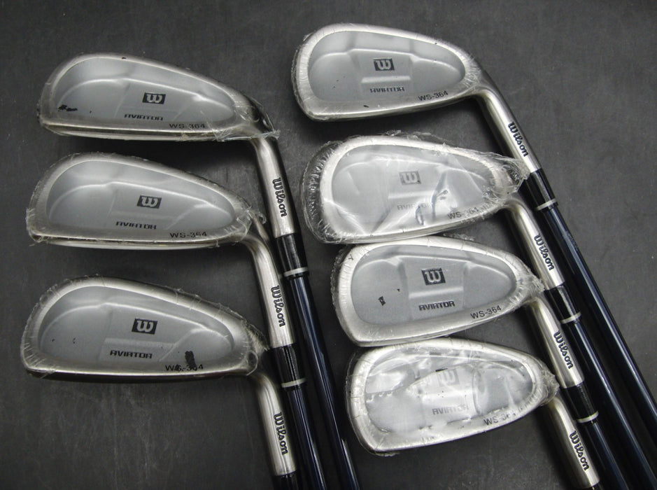 New Set of 7x Wilson Aviator WS-364 Irons 4-PW Regular Graphite Shafts*