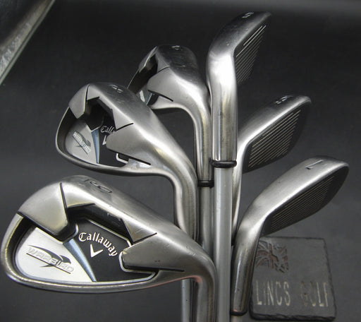 Set of 6x Callaway WarBird Irons 5-PW Regular Graphite Shafts Callaway Grips