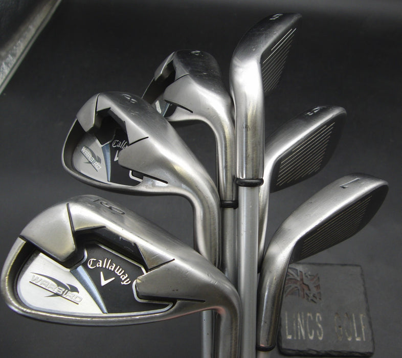 Set of 6x Callaway WarBird Irons 5-PW Regular Graphite Shafts Callaway Grips
