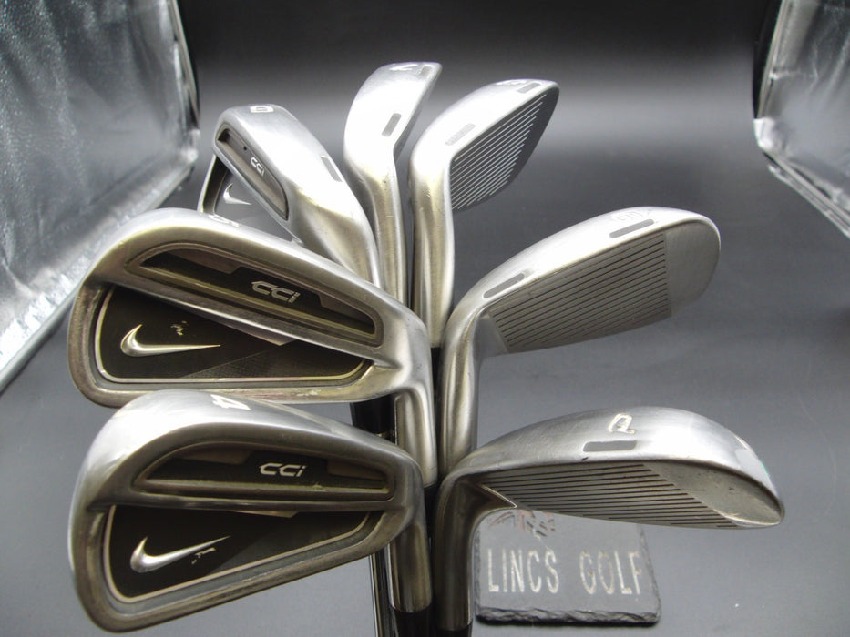 Set of 7x Nike CCi Irons 4-PW Stiff Steel Shafts Nike Grips*
