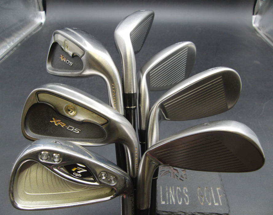 Set of 7x TaylorMade XR-05 / r7 cgb Irons 4-PW Regular Graphite Shafts & H/C