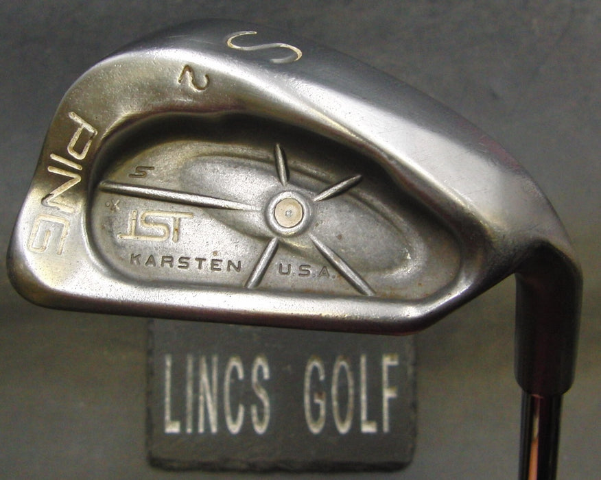 Ping ISI Karsten White Dot Sand Wedge Stiff Steel Shaft Ping Grip