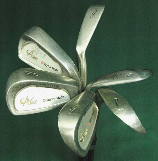 Set of 6 x TaylorMade A1000 Irons 6-PW & Beam SW Regular Graphite Shafts