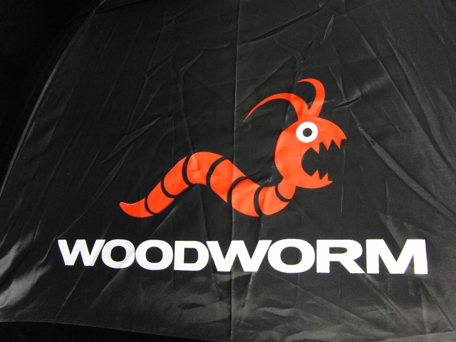 Golf Umbrella Woodworm Black Windproof Rainproof Sun Brolly Sports Shield 133cm