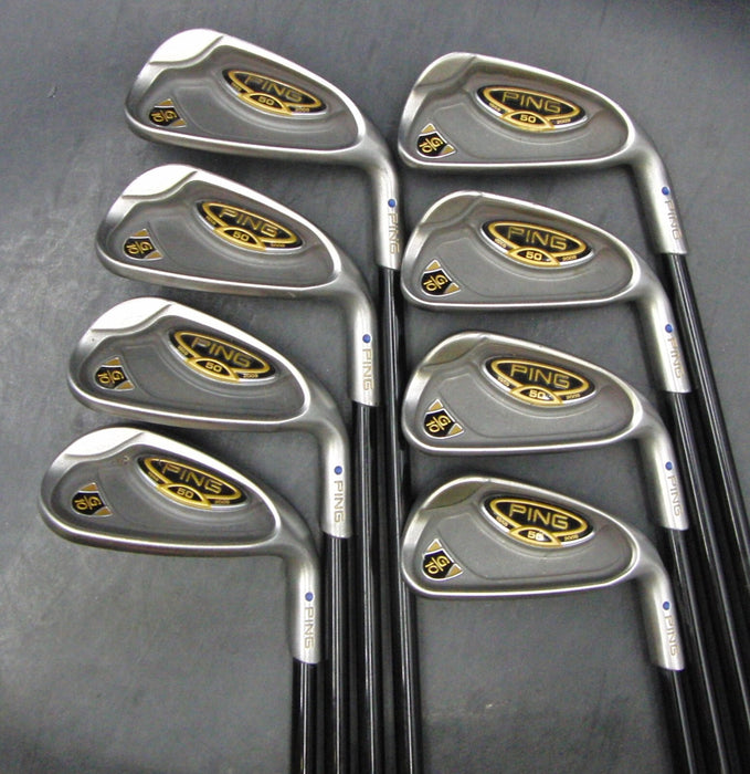 Set of 8 x Ping G10 50th Anniversary Blue Dot Irons 4-SW Regular Graphite*