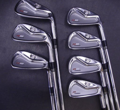 Set of 7x TaylorMade R9 Forged Irons 4-PW Stiff Steel Shafts GolfPride Grips