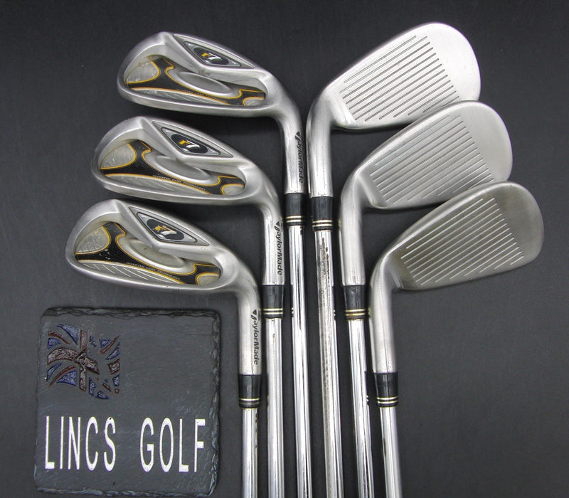 Set of 6x TaylorMade R7 5-PW Irons Stiff Steel Shafts Golf Pride Grips