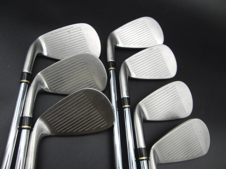 Set of 7x Mizuno JPX AD Irons 5-PW+FW Stiff Steel Shafts Mizuno Grips*