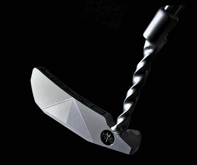 PSYKO SWITCHBLADE CNC Milled Putter Twisted Neck (welded to the head) Headcover