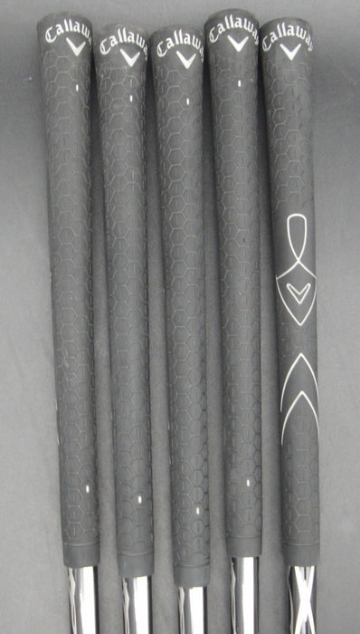 Set of 5x Callaway X Hot Irons 7-PW+AW Regular Graphite Shafts Callaway Grips