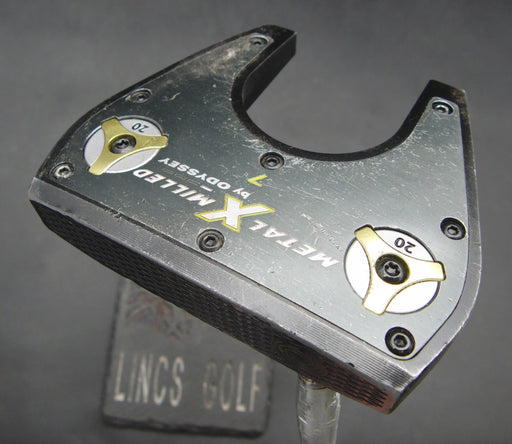 Left-Handed Odyssey Metal-X Milled #7 Putter 85cm Length Steel Shaft