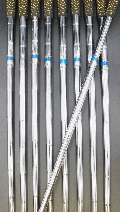 Set of 9 x Slazenger Seve Ballesteros Irons 3-SW Regular Steel Shafts Avon Grips