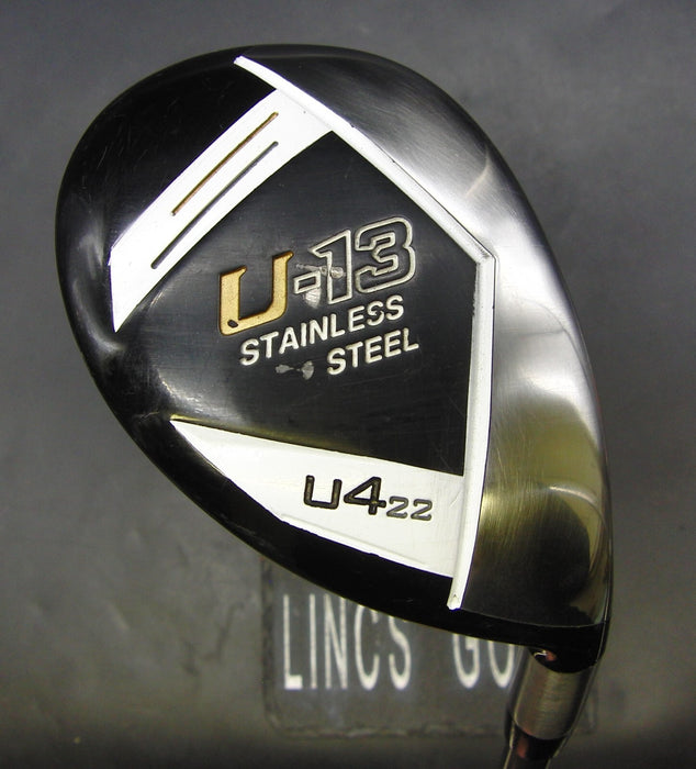 U13 Stainless Steel 22° 4 Hybrid Regular Graphite Shaft Chaucer Grip