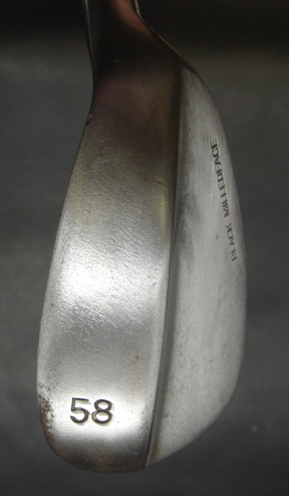Unbranded Black Milled Face 58° Sand Wedge Regular Steel Shaft Golf Pride Grip