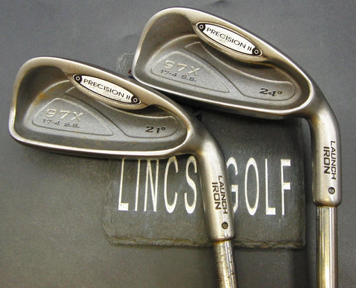 Japanese Set of 2 Precision II 97X 17-4 21° & 24° 3 + 4 Irons Regular Steel