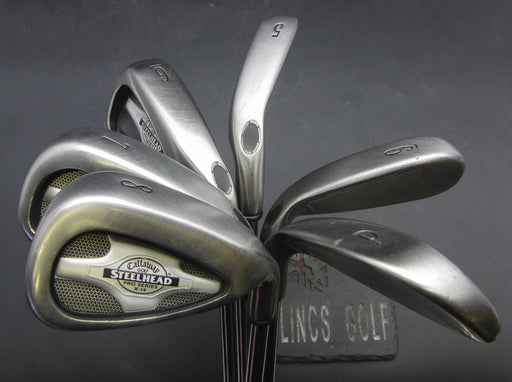 Set of 6x Callaway Steelhead Pro Series X-14 Irons 5-PW Stiff Steel Shafts