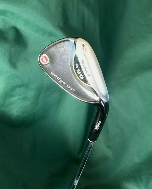 PRGR EGG FP 5.0 57 - 08 Degree Sand Wedge Still Steel Shaft EGG Grip